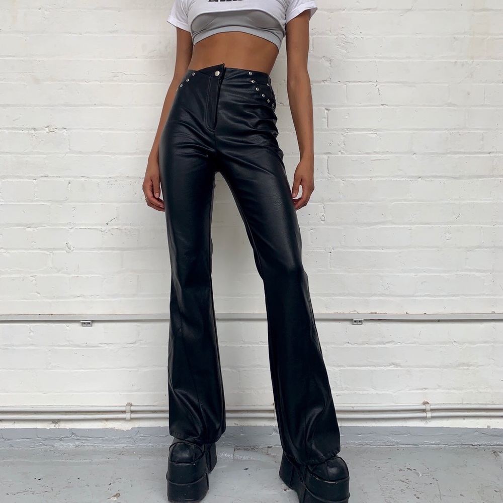 I.AM.GIA desiree black high rise flare pant